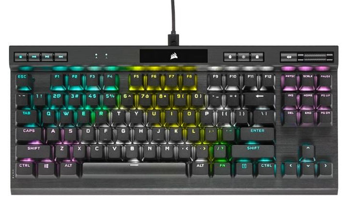 Corsair K70 RGB TKL OPX Silver RGB Mechanical Gaming Keyboard