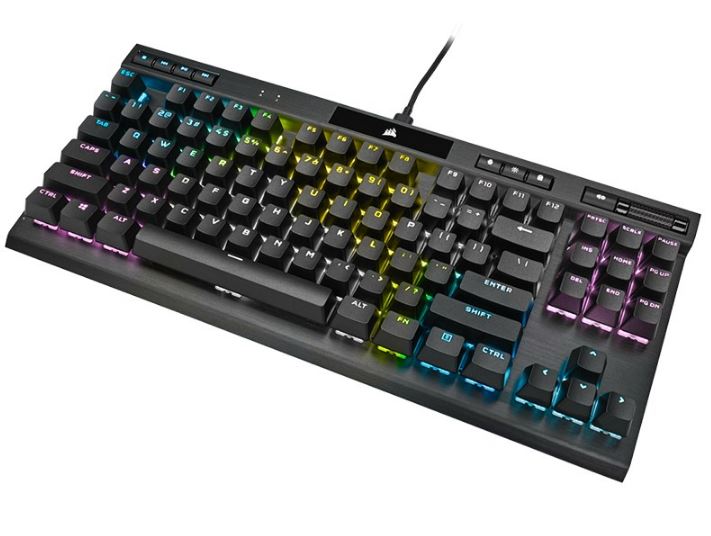 Corsair K70 RGB TKL OPX Silver RGB Mechanical Gaming Keyboard