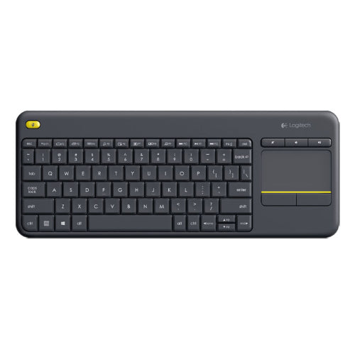 Logitech K400 Plus Wireless Keyboard with Touchpad & Entertainment Media Keys Tiny USB Unifying receiver for HTPC connected TVs ~KBLT-K830BT