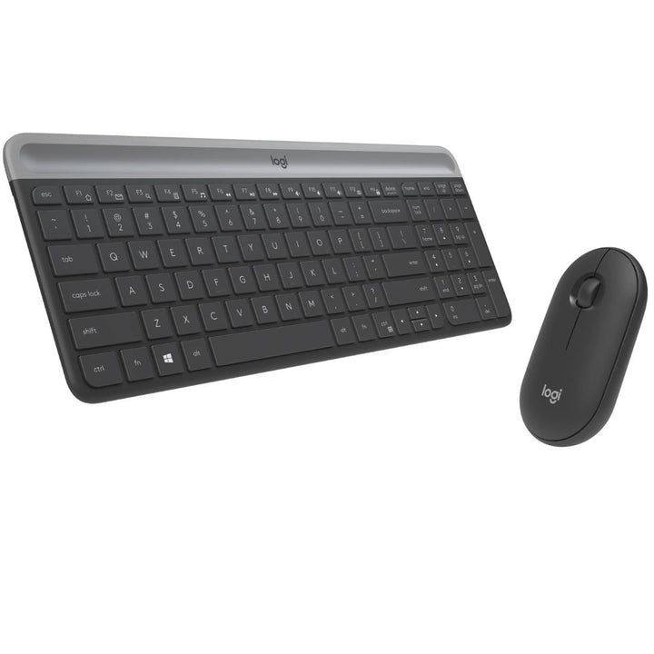 Logitech MK470 Slim Wireless Keyboard Mouse Combo Nano Receiver 1 Yr Warranty