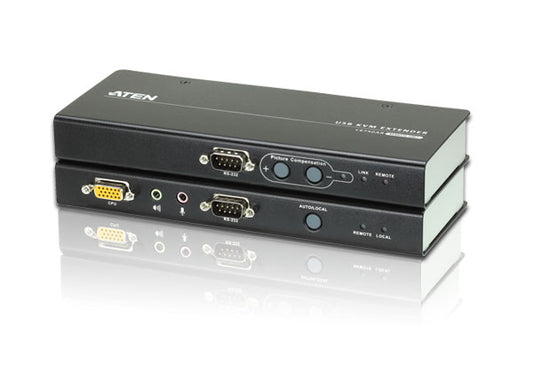 Aten KVM Extender Kit VGA/Audio Cat 5 Extender w/ Local Access