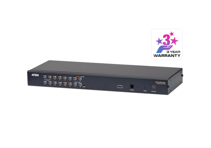 Aten Rackmount KVM Switch 16 Port Multi-Interface Cat 5