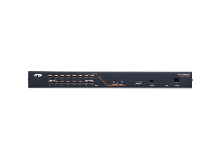 Aten Rackmount KVM Switch 2 Console 16 Port Multi-Interface Cat 5