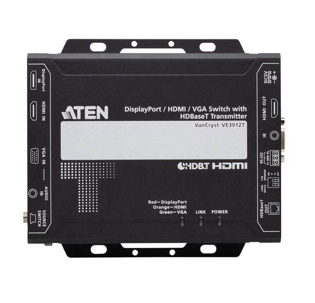 Aten VE3912T 4K DisplayPort / HDMI / VGA Switch with HDBaseT Transmitter