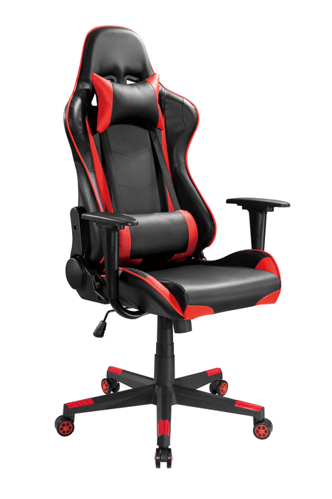 Brateck PU Leather Gaming Chairs with Headrest and Lumbar Support (70x70x127~137cm) Up to 150kg - PU Leather