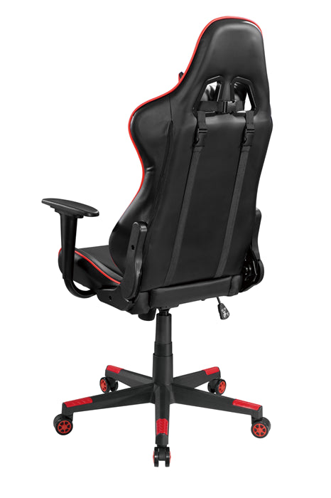 Brateck PU Leather Gaming Chairs with Headrest and Lumbar Support (70x70x127~137cm) Up to 150kg - PU Leather