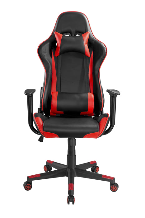 Brateck PU Leather Gaming Chairs with Headrest and Lumbar Support (70x70x127~137cm) Up to 150kg - PU Leather