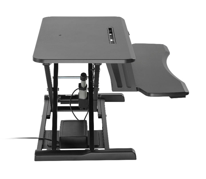 Brateck Electric Sit Stand Desk Converter (950x615x156~480mm) with Keyboard Tray Deck (Standard Surface) Worksurface Up to 20kg