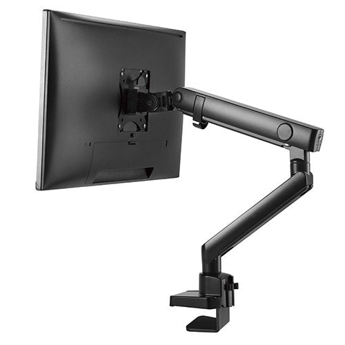 Brateck Single Monitor Aluminium Slim Mechanical Spring Monitor Arm Fit Most 17'-32' Monitor Up to 8kg per screen VESA 75x75/100x100