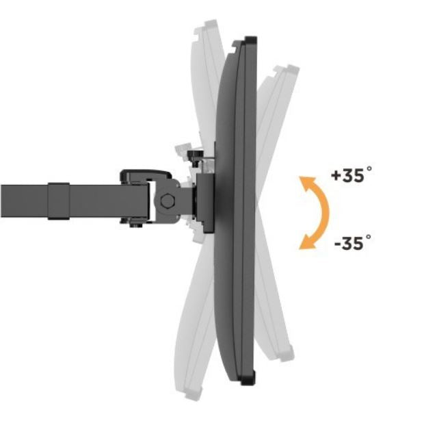 Brateck Single Monitor Affordable Steel Articulating Monitor Arm Fit Most 17'-32' Monitor Up to 9kg per screen VESA 75x75/100x100