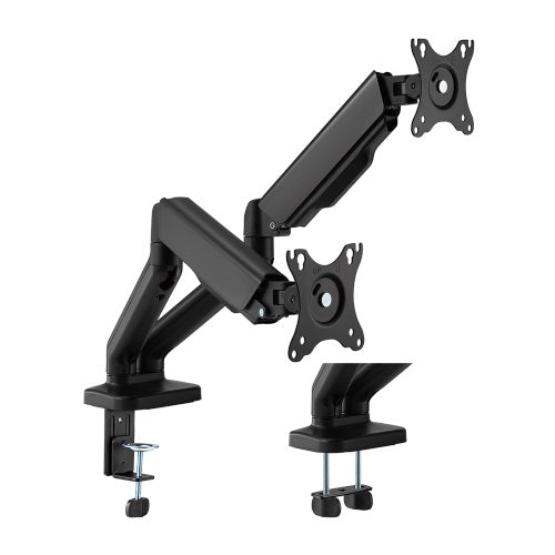 Brateck Cost-Effective Spring-Assisted Dual Monitor Arm Fit Most 17'-32' Monitor Up to 9KG VESA 75x75