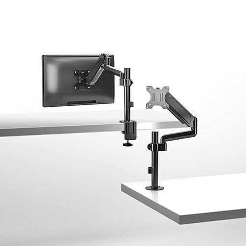 Brateck Single Monitor Pole-Mounted Gas Spring Monitor Arm Fit Most 17' - 32' Monitor Up to 9Kg Per screen VESA 75x75/100x100