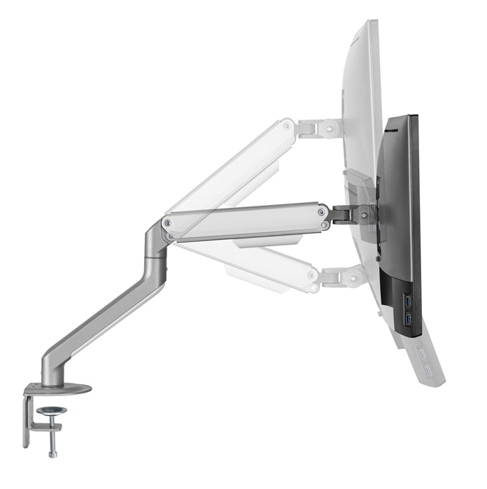 Brateck Single Monitor Economical Spring-Assisted Monitor Arm Fit Most 17'-32' Monitors