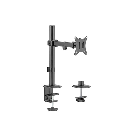 Brateck Single-Monitor Steel Articulating Monitor Mount Fit Most 17'-32' Monitor Up to 9KG VESA 75x75