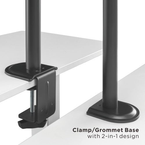 Brateck Single-Monitor Steel Articulating Monitor Mount Fit Most 17'-32' Monitor Up to 9KG VESA 75x75