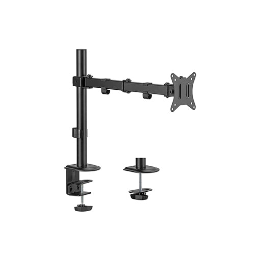 Brateck Single-Monitor Stell Articulating Monitor Mount Fit Most 17'-32' Monitor Up to 9KG VESA 75x75