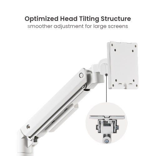 Brateck Fabulous Desk-Mounted  Heavy-Duty Gas Spring Monitor Arm Fit Most 17'-49' Monitor Up to 20KG VESA 75x75