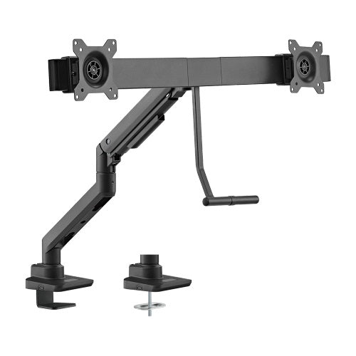 Brateck Fabulous Desk-Mounted Gas Spring Monitor Arm For Dual Monitors Fit Most 17'-32' Monitor Up to 9kg per screen VESA 100x100