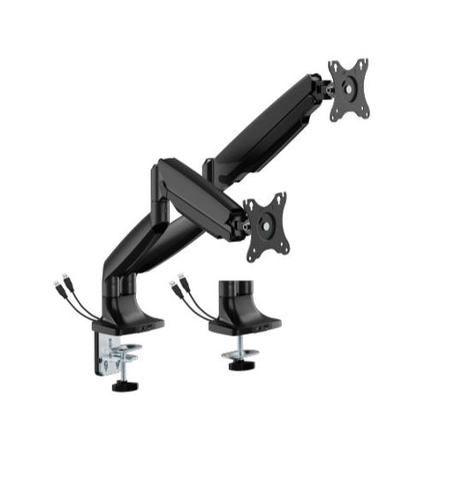 BrateckLDT82-C024UCE SCREEN HEAVY-DUTY MECHANICAL SPRING MONITOR ARM WITH USB PORTS For most 17'~45' Monitors