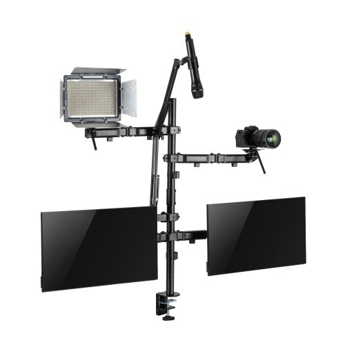 Brateck Dual-Monitor All-in-One Studio Setup Desktop Mount Fit17'-32' Up to 9kg(LS)