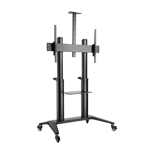 Brateck Ultra-Modern Large Screen Aluminum TV Cart  Fit 70'-120' Up to 140kg- Black(LS)