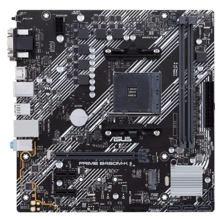 ASUS AMD B450M PRIME B450M-K II (Ryzen AM4) Micro ATX motherboard with M.2 support