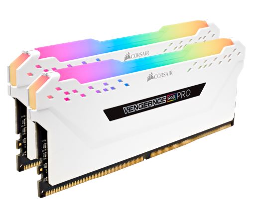 (LS) Corsair Vengeance RGB PRO 16GB (2x8GB) DDR4 2666MHz C16 Desktop Gaming Memory White