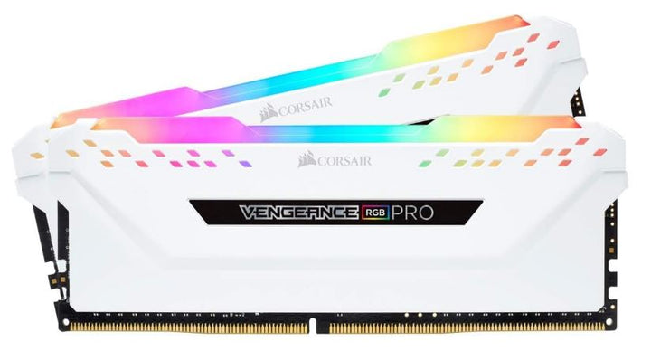 Corsair Vengeance RGB PRO 32GB (4x8GB) DDR4 3200MHz C16 Desktop Gaming Memory White