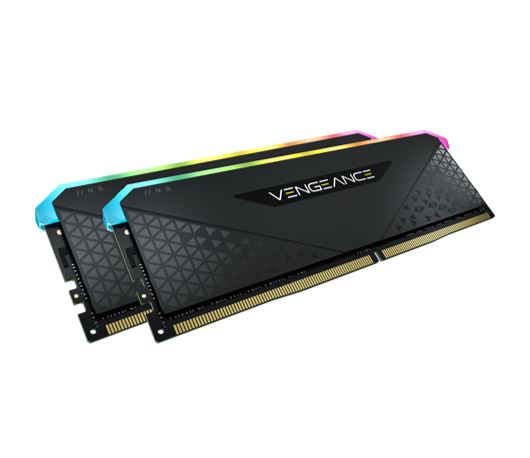 Corsair Vengeance RGB RS 16GB (2X8GB) DDR4 3600MHz C18 18-22-22-42 Black Heatspreader Desktop Gaming Memory