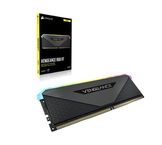 (LS) Corsair Vengeance RGB RT 32GB (2x16GB) DDR4 3600MHz C16 16-20-20-38 Black Heatspreader Desktop Gaming Memory for AMD