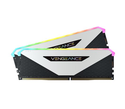 (LS) Corsair Vengeance RGB RT 16GB (2x8GB) DDR4 3200MHz C16 16-20-20-38 White Heatspreader Desktop Gaming Memory for AMD