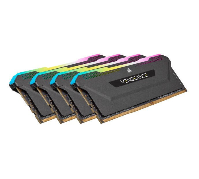 (LS) Corsair Vengeance RGB PRO SL 32GB (4x8GB) DDR4 3200Mhz C16 Black Heatspreader Desktop Gaming Memory