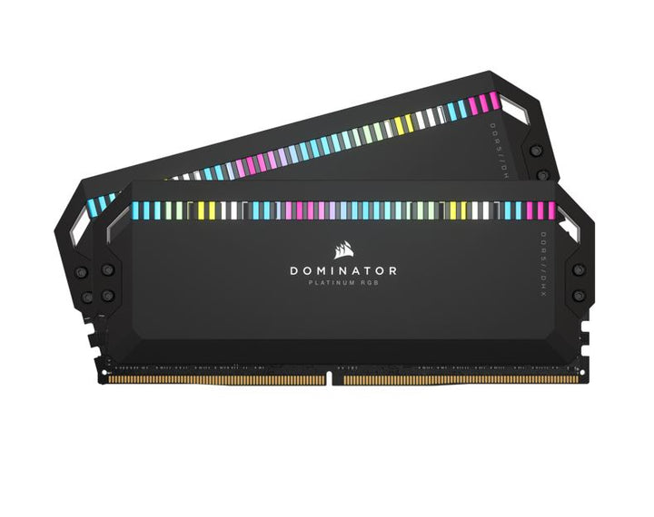 Corsair Dominator Platinum RGB 32GB (2x16GB) DDR5 UDIMM 5600Mhz C36 1.25V Black Desktop PC Gaming Memory