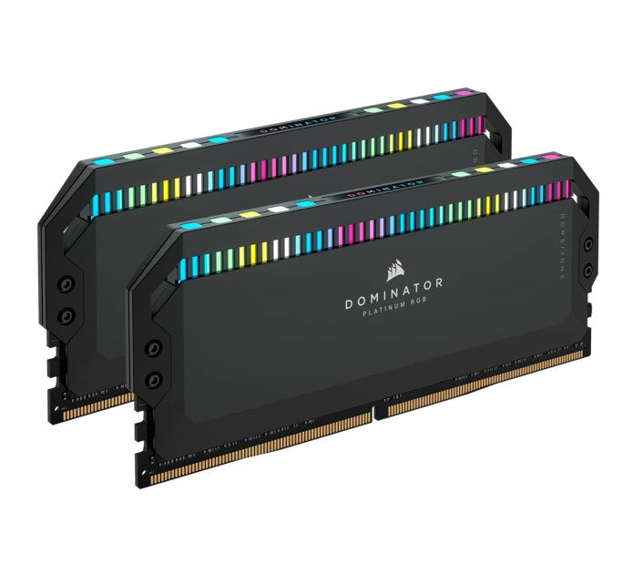 Corsair Dominator Platinum RGB 64GB (2x32GB) DDR5 UDIMM 6600Mhz C32 1.1V Black Desktop PC Gaming Memory