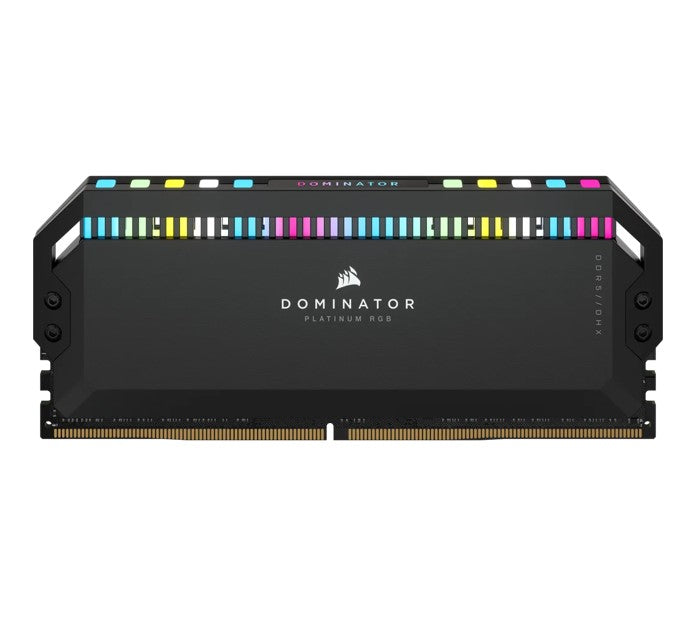 Corsair Dominator Platinum RGB 64GB (2x32GB) DDR5 UDIMM 6600Mhz C32 1.1V Black Desktop PC Gaming Memory