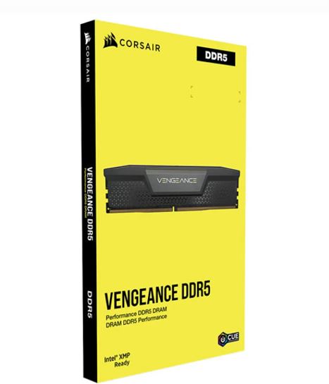 Corsair Vengeance 32GB (2x16GB) DDR5 UDIMM 6000MHz C40 1.35V Desktop Gaming Memory Black