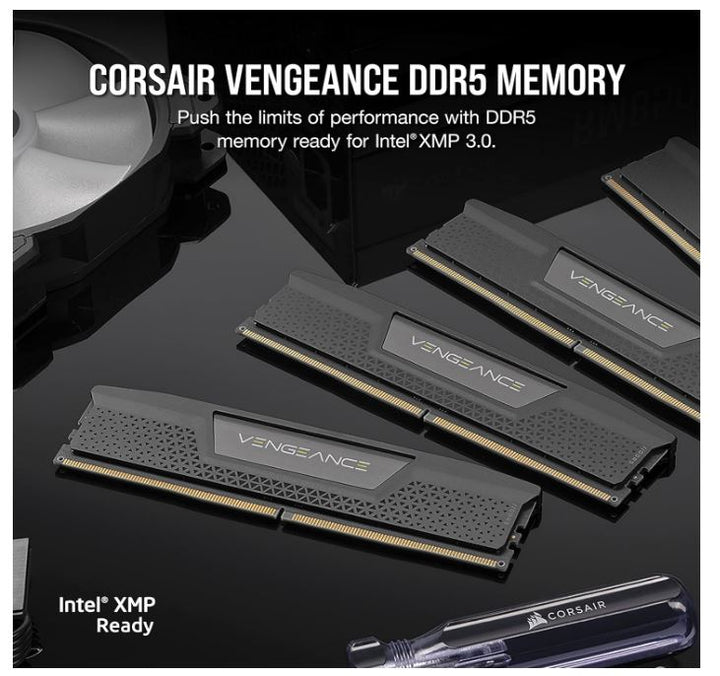 Corsair Vengeance 96GB (2x48GB) DDR5 UDIMM 5600MHz C40 1.25V Desktop Gaming Memory Black