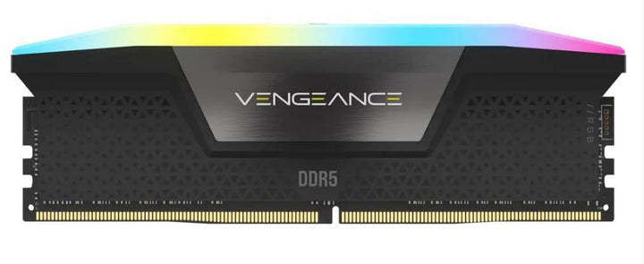 Corsair Vengeance RGB 32GB (2x16GB) DDR5 UDIMM 5200MHz C40 1.25V Desktop Gaming Memory Black