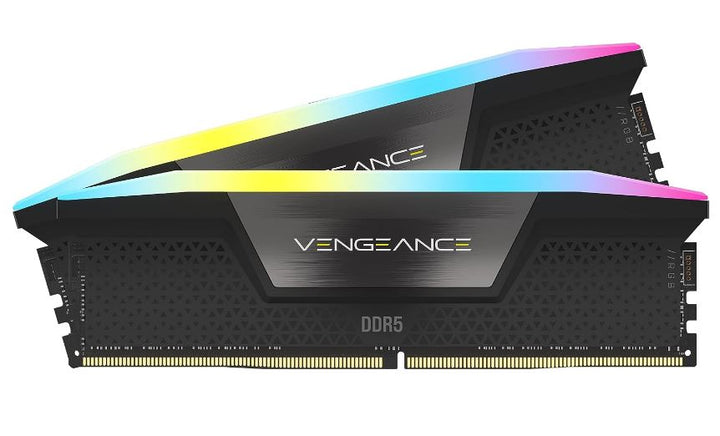 Corsair Vengeance RGB 32GB (2x16GB) DDR5 UDIMM 5200MHz C40 1.25V Desktop Gaming Memory Black