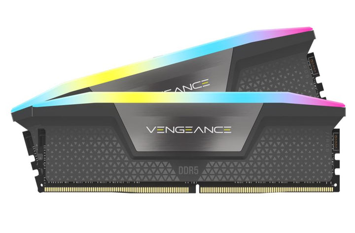 Corsair Vengeance RGB 32GB (2x16GB) DDR5 UDIMM 5600MHz C36 1.25V Desktop Gaming Memory Black Optimized for AMD Expo Ryzen 7000 Series