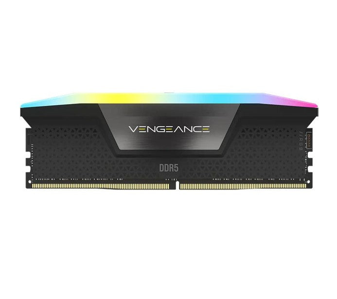 Corsair Vengeance RGB 32GB (2x16GB) DDR5 UDIMM 6400MHz C32 1.35V Desktop Gaming Memory Black