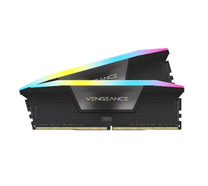 Corsair Vengeance RGB 32GB (2x16GB) DDR5 UDIMM 6400MHz C32 1.35V Desktop Gaming Memory Black