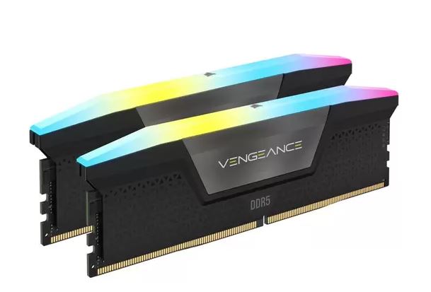 Corsair Vengeance RGB 32GB (2x16GB) DDR5 UDIMM 6800MHz C40 1.4V Desktop Gaming Memory Black