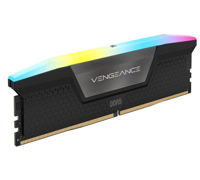 Corsair Vengeance RGB 48GB (2x24GB) DDR5 UDIMM 5600MHz C40 1.25V Desktop Gaming Memory Black