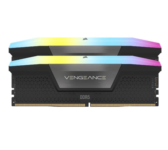 Corsair Vengeance RGB 48GB (2x24GB) DDR5 UDIMM 5600MHz C40 1.25V Desktop Gaming Memory Black