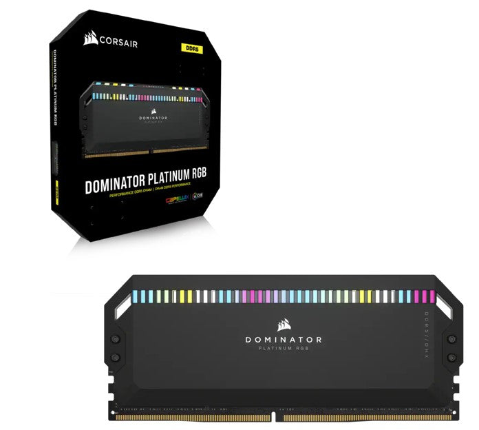 Corsair Vengeance RGB 64GB (2x32GB) DDR5 UDIMM 5600MHz C36 1.25V Desktop Gaming Memory Black Optimized