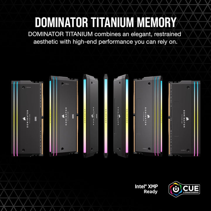 Corsair DOMINATOR TITANIUM RGB 32GB (2x16GB) DDR5 DRAM 7000MT/s CL34 Intel XMP Memory Kit ‚Äî Black