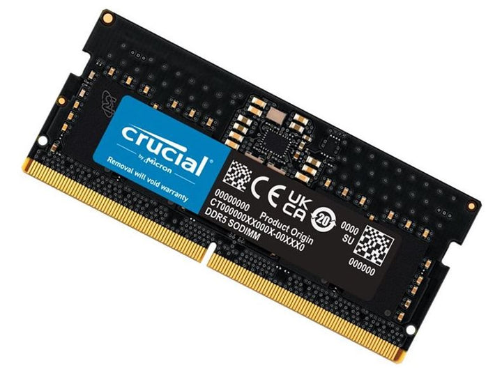 Crucial 8GB (1x8GB) DDR5 SODIMM 5200MHz C42 1.1V Notebook Laptop Memory