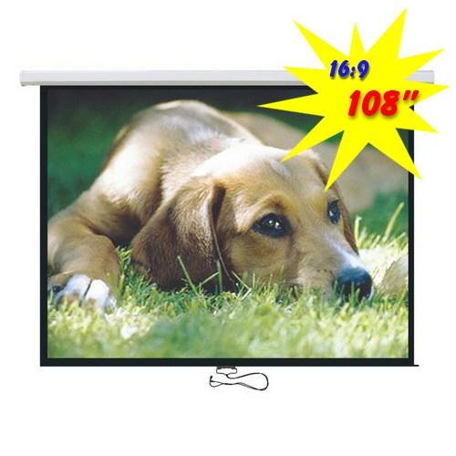 Brateck Projector Standard Auto-lock Manual Projection Screen-108‚Äô( 2.40X 1.35M) /(16:9 Ratio) (LS)