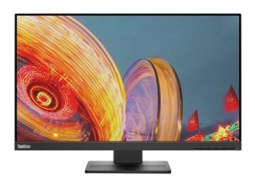 Lenovo ThinkVision E24Q-20 23.8'/24' 75Hz QHD IPS monitor 2K 2560x1440 16:9 4ms Height Adjust Tilt Pivot Swivel HDMI DP Speakers VESA 3yr wty